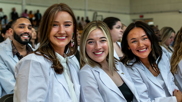 3 medical Imaging students posing