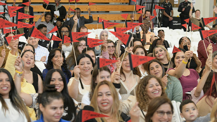Audience at the celebration