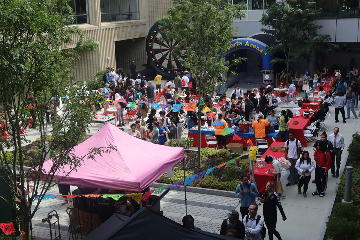 overview shot of the event