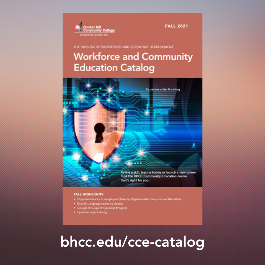 Community Ed Catalog bhcc.edu/cce-catalog