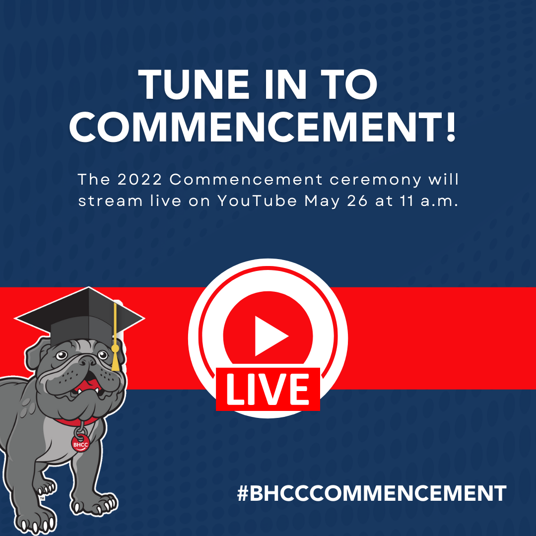 Tune in to Commencement. The 2022 commencement ceremony will stream live on YouTube May 26 at 11 a.m.