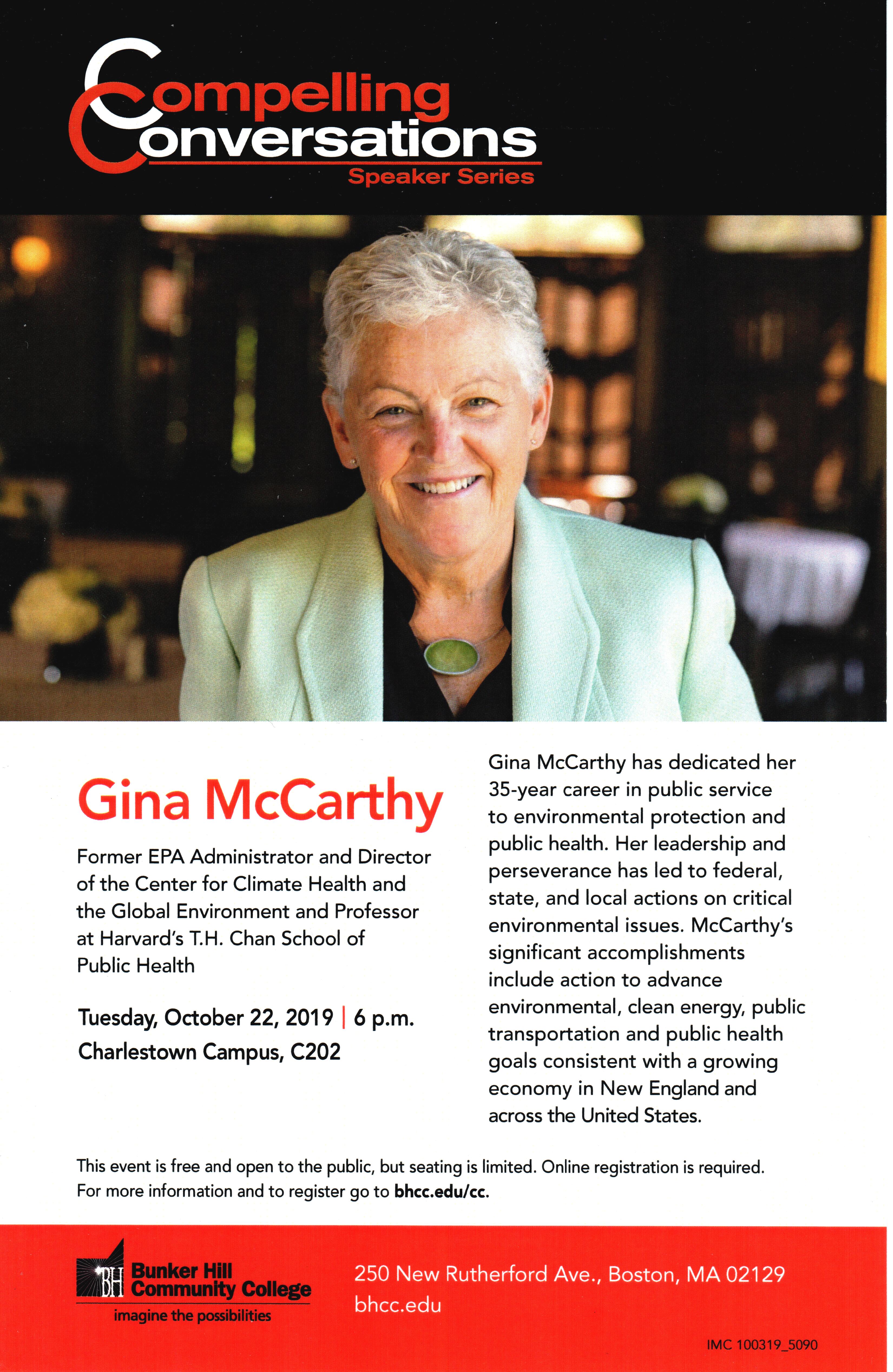 Gina_McCarthy19.jpg - Former EPA Administrator Gina McCarthy October 22, 2019 Compelling Conversations event flyer