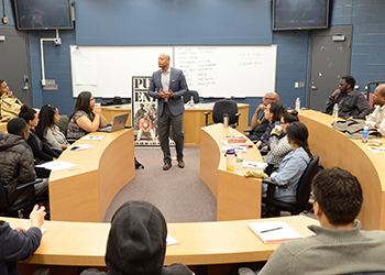 Wes Moore in classroom