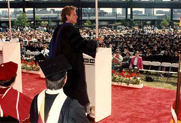 Joseph P. Kennedy II speaks at 1992 Commencement