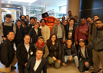 BHCC students posing at Google offices